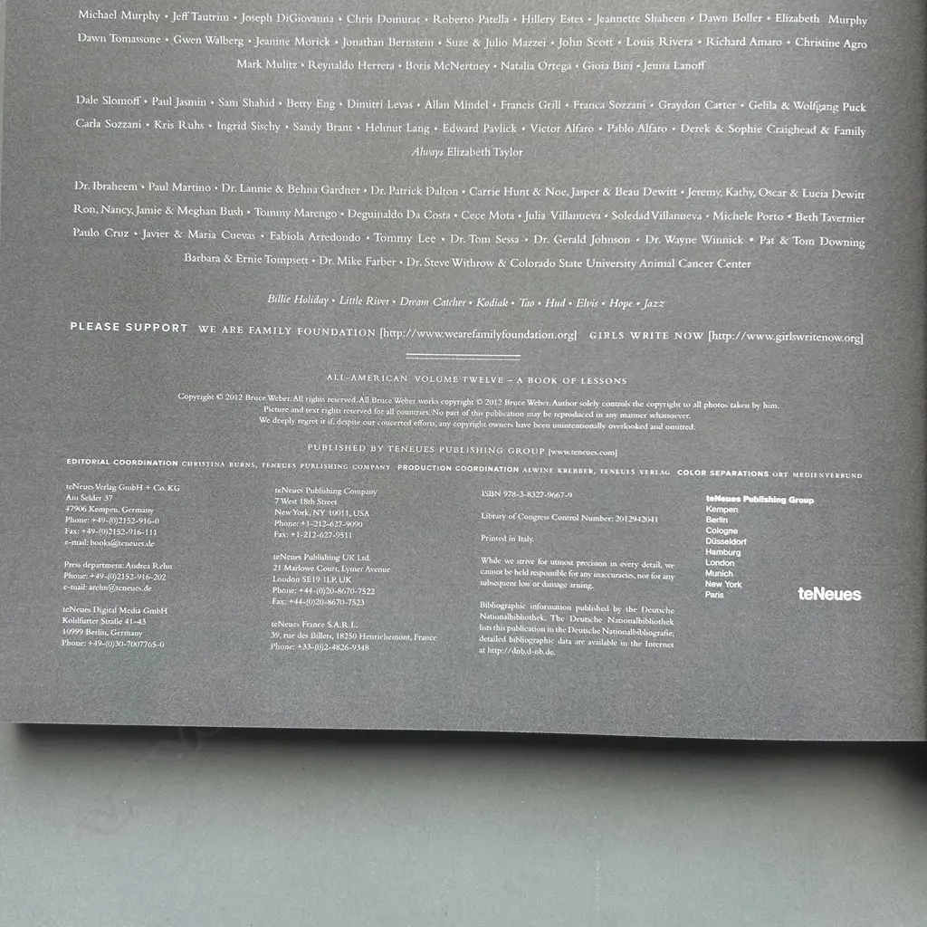 BRUCE WEBER: A BOOK OF LESSONS Image 1++